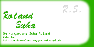 roland suha business card